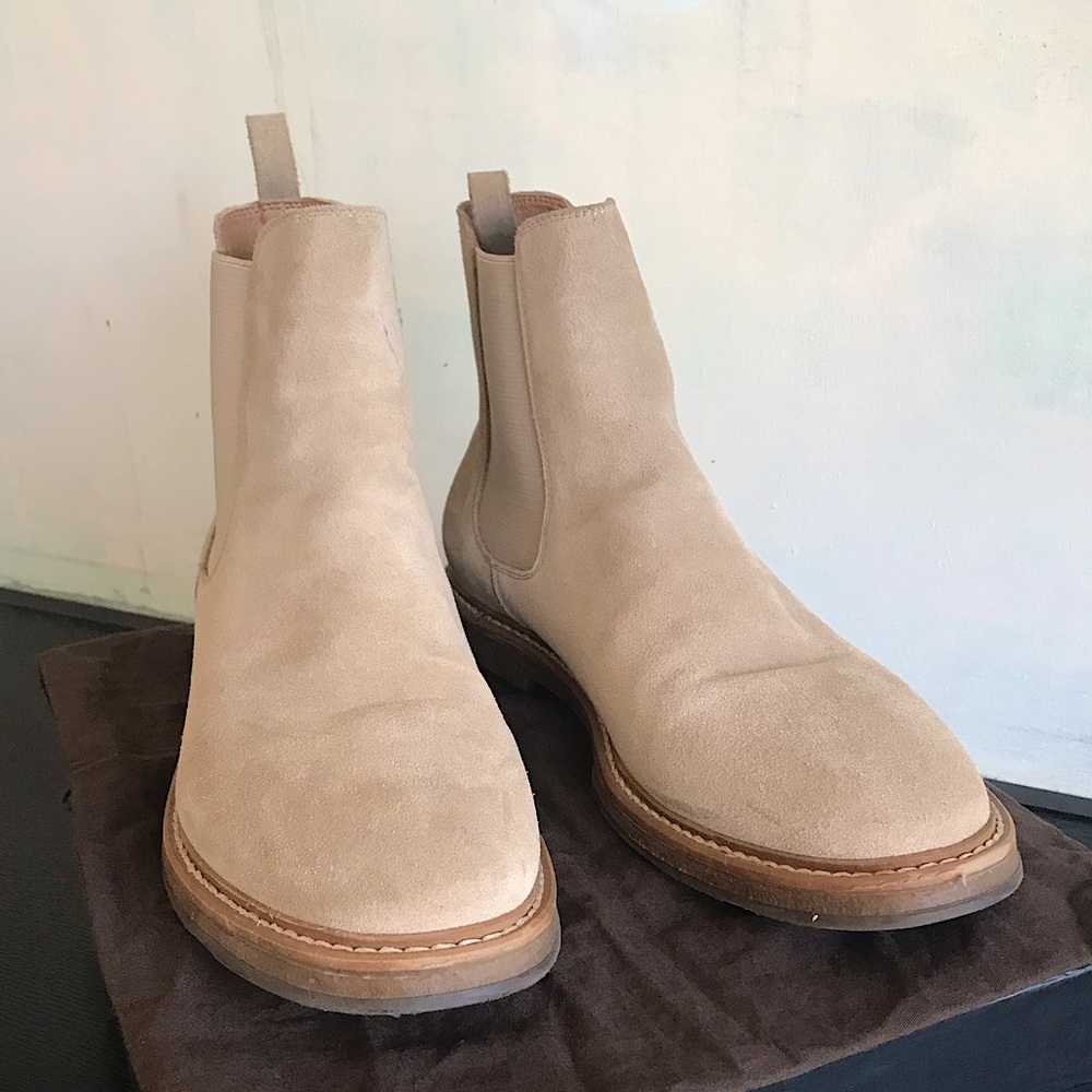 Pre-Owned, Roma Suede Chelsea Boot, Saks Fifth Ave